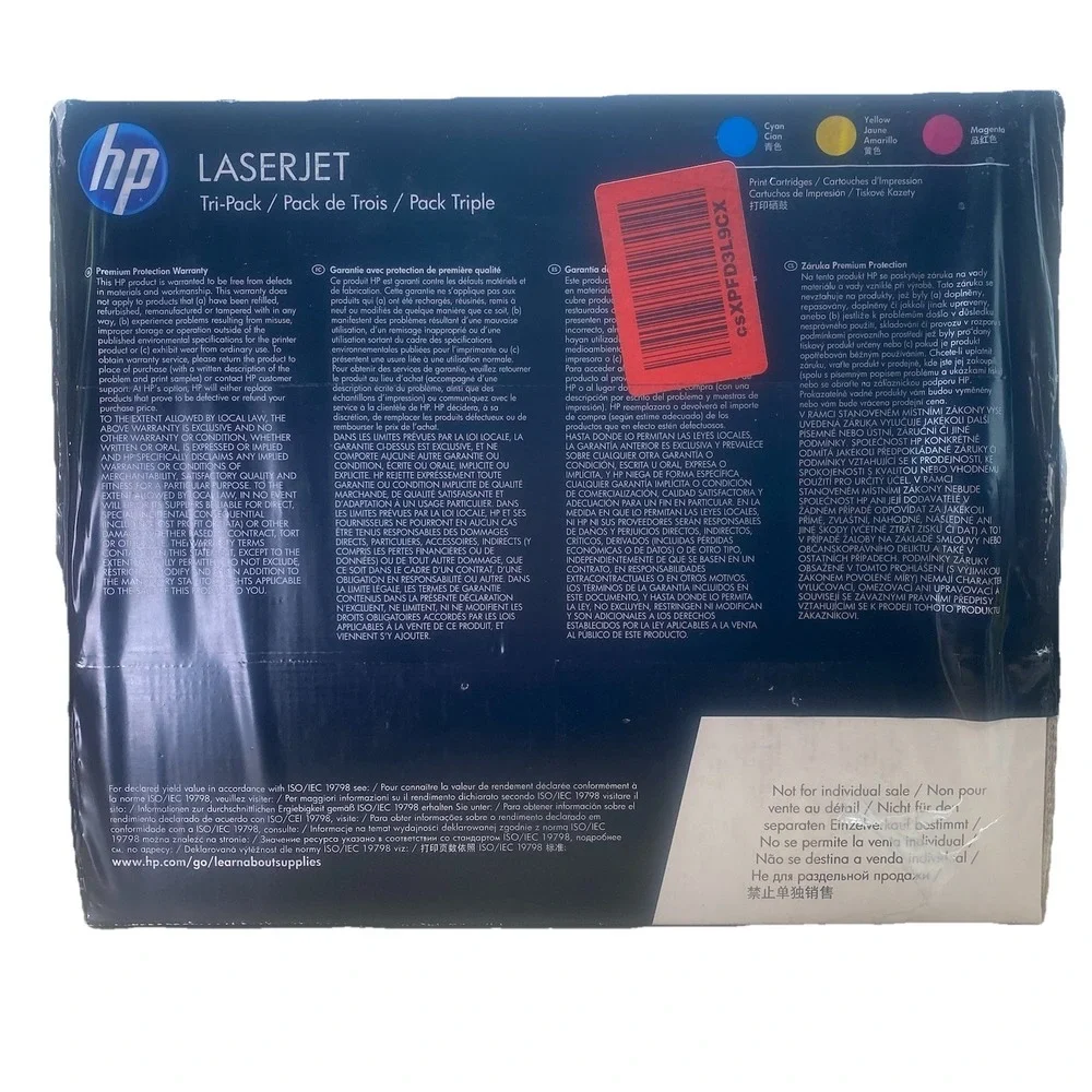 New HP 410A 3 Color Toner Set C M Y CE411A CE412A CE413A Sealed Box